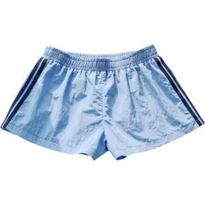 image:imageMakeMeChic Womens Striped Summer Shorts Wide Leg Workout Running Shrots Lounge Sweat Track ShortsLight Blue