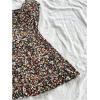 image:imageMakeMeChic Womens Ditsy Floral Print Shirred Tie Front Ruffle Sleeveless A Line Short Tank DressMulticolor
