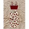 image:imageMAKEMECHIC Womens 2 Piece Summer Vacation Outfits Sleeveless Cami Crop Tops Floral Skirt SetRusty Rose