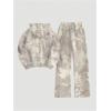 image:imageMakeMeChic Womens 2 Piece Sets Sweatsuit Camo Hooded Long Sleeve Sweatshirt Sweatpants Set Fall OutfitsMulticolor