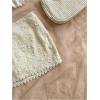 image:imageMakeMeChic Womens 2 Piece Y2k Outfits Backless Halter Crop Tops and Bodycon Skirt SetBeige