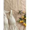 image:imageMakeMeChic Womens 2 Piece Y2k Outfits Backless Halter Crop Tops and Bodycon Skirt SetBeige