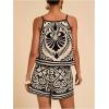 image:imageMakeMeChic Womens Beach Vacation Outfits Summer Two Piece Set Tropical Tank Tops and Shorts Boho SetsBlack
