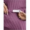 image:imageMakeMeChic Womens Maternity 2 Piece Outfits Lounge Set Ribbed Knit Long Sleeve Hoodie and Pants Pregnancy SetDark Pink