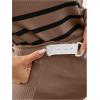 image:imageMakeMeChic Womens Maternity 2 Piece Outfits Spring Striped Long Sleeve Tops and Pants Set Casual Pregnancy LoungewearBrown