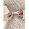 image:imageMakeMeChic Womens Maternity 2 Piece Pajama Sets Button Down Shirt Pants Lounge Set Fall ClothesKhaki
