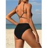 image:imageMakeMeChic Womens Maternity One Piece Swimsuit Scoop Neck Cut Out Spaghetti Strap Bathing SuitBlack