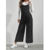 image:imageMakeMeChic Womens Maternity Overalls Polka Dots Sleeveless Wide Leg Pregnancy Cami JumpsuitBlack and White
