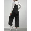 image:imageMakeMeChic Womens Maternity Overalls Polka Dots Sleeveless Wide Leg Pregnancy Cami JumpsuitBlack and White
