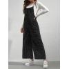 image:imageMakeMeChic Womens Maternity Overalls Polka Dots Sleeveless Wide Leg Pregnancy Cami JumpsuitBlack and White