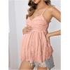 image:imageMakeMeChic Womens Maternity Summer Tank Tops Spaghetti Strap Ruffle Hem Sleeveless Pregnancy CamisoleDusty Pink