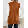 image:imageMakeMeChic Womens Maternity Sweater Vest V Neck Sleeveless Pregnancy Sweaters TopsCoffee Brown