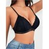 image:imageMakeMeChic Womens Nursing Bras for Breastfeeding Bodily Lace Sheer Maternity Lingerie BraletteBlack Solid