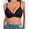 image:imageMakeMeChic Womens Nursing Bras for Breastfeeding Bodily Lace Sheer Maternity Lingerie BraletteBlack Solid