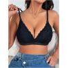 image:imageMakeMeChic Womens Nursing Bras for Breastfeeding Bodily Lace Sheer Maternity Lingerie BraletteBlack Solid