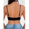 image:imageMakeMeChic Womens Nursing Bras for Breastfeeding Bodily Lace Sheer Maternity Lingerie BraletteBlack Solid