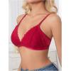 image:imageMakeMeChic Womens Nursing Bras for Breastfeeding Bodily Lace Sheer Maternity Lingerie BraletteBurgundy