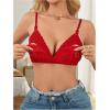 image:imageMakeMeChic Womens Nursing Bras for Breastfeeding Bodily Lace Sheer Maternity Lingerie BraletteRed