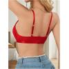 image:imageMakeMeChic Womens Nursing Bras for Breastfeeding Bodily Lace Sheer Maternity Lingerie BraletteRed
