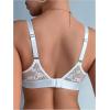 image:imageMakeMeChic Womens Nursing Bras for Breastfeeding Bodily Lace Sheer Maternity Lingerie BraletteWhite