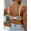 image:imageMakeMeChic Womens Nursing Bras for Breastfeeding Bodily Lace Sheer Maternity Lingerie BraletteWhite B