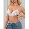 image:imageMakeMeChic Womens Nursing Bras for Breastfeeding Bodily Lace Sheer Maternity Lingerie BraletteWhite Solid