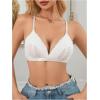 image:imageMakeMeChic Womens Nursing Bras for Breastfeeding Bodily Lace Sheer Maternity Lingerie BraletteWhite Solid
