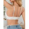 image:imageMakeMeChic Womens Nursing Bras for Breastfeeding Bodily Lace Sheer Maternity Lingerie BraletteWhite Solid