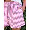 image:imageMakeMeChic Womens Pajamas Sets Floral Short Sleeve Crew Neck Tops and Striped Shorts Casual OutfitsYellow
