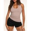 image:imageMakeMeChic Womens Ruffle Mini Shorts Crochet Layered Mesh Lace Micro ShortsBlack Solid