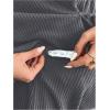 image:imageMakeMeChic Womens Two Piece Sets Crew Neck Dolman Sleeve Tie Front Tops and Pants Pregnancy OutfitGrey