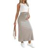 image:imageMakeMeChic Womens Maternity 2 Piece Sets Crew Neck Sleeveless Tank Tops and Midi Skirts Ribbed Knit OutfitsMulticolor