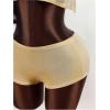 image:imageMakeMeChic Womens 2 Piece Fall Outfits Tie Open Back Crop Halter Top and Mini Shorts Going Out OutfitsGold