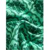 image:imageMakeMeChic Womens Boho Micro Thong Bikini Sets Cheetah Gingham High Cut Sexy Cute Bathing Suit SwimsuitGreen Floral