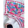 image:imageMakeMeChic Womens Boho Micro Thong Bikini Sets Cheetah Gingham High Cut Sexy Cute Bathing Suit SwimsuitHot Pink Floral