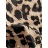 image:imageMakeMeChic Womens Boho Micro Thong Bikini Sets Cheetah Gingham High Cut Sexy Cute Bathing Suit SwimsuitLeopard Brown Red