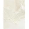 image:imageMakeMeChic Womens Lace Satin Asymmetrical Tops Spaghetti Strap Contrast Mini DressBeige