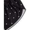 image:imageMakeMeChic Womens Pajama Bottoms Floral Print Tie Front Micro Short Side Slit Summer Lounge ShortsBlack White
