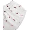 image:imageMakeMeChic Womens Pajama Bottoms Floral Print Tie Front Micro Short Side Slit Summer Lounge ShortsMulticolor B