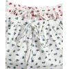 image:imageMakeMeChic Womens Pajama Bottoms Floral Print Tie Front Micro Short Side Slit Summer Lounge ShortsPink and Blue