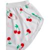 image:imageMakeMeChic Womens Pajama Bottoms Floral Print Tie Front Micro Short Side Slit Summer Lounge ShortsRed and White