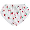 image:imageMakeMeChic Womens Pajama Bottoms Floral Print Tie Front Micro Short Side Slit Summer Lounge ShortsRed and White
