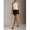 image:imageMakeMeChic Womens Satin Halter Tops Silk Lace Trim Tie Backless Going Out Tank TopApricot
