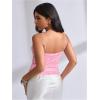 image:imageMakeMeChic Womens Sequin Tops Y2K Sparkly Glitter Cami Top Going Out Cute Spaghetti Strap TopPink