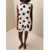 image:imageMakeMeChic Womens Summer 2 Piece Sets Polka Dots Crewneck Sleeveless Tank Tops and Shorts Matching SetsMulticolor