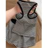 image:imageMakeMeChic Womens Summer 2 Piece Sets Striped Tank Tops Shorts SetBlack White