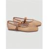 image:imageMakeMeChic Womens Summer Ballet Flats Brown Suede Loafers Bow Knot Buckle Closed Toe Leather ShoesLight Brown
