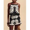 image:imageMakeMeChic Womens Summer Vacation Outfit 2 Piece Set Boho Cami Crop Tops Shorts SetMulticolor