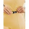 image:imageMakeMeChic Womens Maternity Sets 2 Piece Summer Outfits Ruched Tube Top and Pants Pregnancy Matching SetYellow