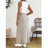 image:imageMakeMeChic Womens Maternity Summer Two Piece Set Sleeveless Tank Tops and Midi Skirt Rib Knit Casual OutfitMulticolor